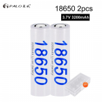 3.7V 18650 Li-ion aku 3200mah 18650 laetav liitiumaku pealambi, taskulambi, akupanga jne jaoks 2battery