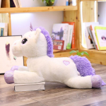 110cm Uus Hiiglaslik Suurus &Uuml;kssarvik Pl&uuml;&uuml;sm&auml;nguasjad Roosa& Valge &Uuml;kssarvik T&auml;idisega Loom Hobuse M&auml;nguasi Pehme Nukk &Uuml;llatuskingitus Lastele 80cm valge
