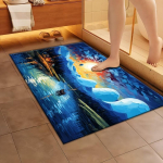 Kodu P&otilde;randamatt 3D-mustriga Libisemiskindel Vanni- ja Du&scaron;imatt Vettimav Matt Vannitoa ja Ukseava jaoks Laiendatav Lillevaip 60*90cm