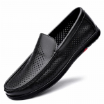 Suvised meeste ehtsast nahast kingad K&auml;sit&ouml;&ouml;&otilde;mblus Vabaaja Hingavad Slip-on L&auml;bil&otilde;ikega Mokassiinid Suurused Vabaaja Kingad Meestele 37