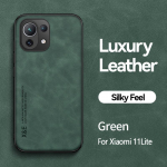 jaoks xiaomi 11 lite &uuml;mbris nahast auto magnethoidik telefoni&uuml;mbrised xiomi mi11 jaoks xiaomi mi 11 lite ne 5g 11lite kerge tagakaas For Mi 11 Lite