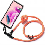 Coque - xiaomi - redmi note 12s - protection coins renforc&eacute;s - anti-rayures - lani&egrave;re orange