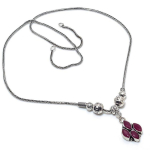 Kashmir Ruby(Simulated) Gemstone(Simulated) Gemstone Handmade Necklace 18 q9g86