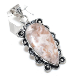 Laguna Lace Agate Handmade 925 Sterling Silver Jewelry Pendant 2.25 f8o18