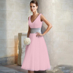 Naiste elegantne V-kaelusega varrukateta v&ouml;&ouml;koht. Line Swing Slim Fit s&auml;&auml;re keskele ulatuv pulmakleit 2XL roosa