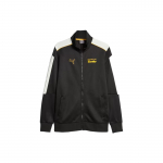 Puma Porsche Legacy MT7 Kirjalogo Prinditud Seisukrae T&otilde;mblukuga Jakk Retro Spordijakk Meeste Jakk Must 621017-01 S