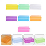 7 tk kingade hoiustamiskarpi Kodu Papp Plastikust Korraldaja L&auml;bipaistvad Plastikust Kingakarbid Kaantega Kapi Kingade Mahutid Uus 2025 27.5x18cm