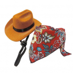 Lemmiklooma kauboim&uuml;ts Mini lemmiklooma cosplay m&uuml;ts Riietumine Bandana Sall Halloween S