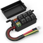 12V 40A 5-kontaktiline releekarp 6-kohaline eeljuhtmega relee-kaitsmekarp autodele, autodele, mere-paatidele