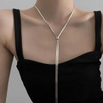 Long Snake Bone Chain Kaelakee Naistele T&uuml;drukutele Hip Hop Pulling Long Tutt Kampsun Ket Kaelakee Banketi Ehted