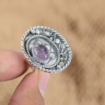 Kingitus Talle 925 H&otilde;be Looduslik Aafrika Amet&uuml;st Mitme Kiviga Reguleeritav S&otilde;rmus Yes