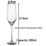 Kuldne, Haamerdatud, &Scaron;ampanjaklaasid, Veiniklaasid, Pokal-&Scaron;ampanjaklaas 280-560ml