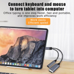 USB C Otg kaabeltelefoni adapter 2-&uuml;hes C-t&uuml;&uuml;pi USB-adapteriga Pd laadimispordiga telefoni s&uuml;learvuti tahvelarvuti jaoks hall v&auml;rv