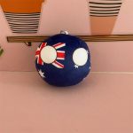 10cm Polandball Pl&uuml;&uuml;sm&auml;nguasi UK Ukraina Saksamaa Countryball T&auml;idisega Nukk Dekoratsioon 10cm