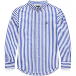 Polo Ralph Lauren triibuline v&auml;rviplokkidega n&ouml;&ouml;pidega pikkade varrukatega polos&auml;rk Laste pluusid Sinine 323918249-019 M