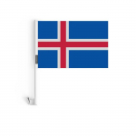 Drapeau &ndash; mitmev&auml;rviline &ndash; Islande &ndash; 10 t&uuml;kki &ndash; 14 x 21 cm &ndash; pol&uuml;ester