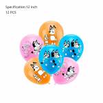 Uus Bluey S&uuml;nnip&auml;evapeo Dekoratsioon Lateksist &Otilde;hupallid Bingo Alumiiniumfooliumist &Otilde;hupall &Uuml;hekordsed N&otilde;ud Laste S&uuml;ndmuse Tarvikud Taust Other