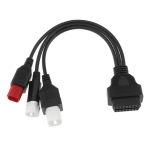 OBD diagnostika pistik &ndash; roostevastane happe- ja leelisevastane vananemiskindlus koos selle kaabliga koos musta CAN-BUS-iga