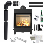KRATKI LUCY 15kW &Oslash;200 Fireplace Insert Ecodesign with Built in Set