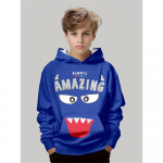 Laste dressipluus poiste mood motokrossi v&otilde;idus&otilde;it 3D prinditud vabaaja kapuuts, pikkade varrukatega pol&uuml;estrist sporditopsid Pullover, lasteriided 160