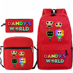 Dandy maailm tr&uuml;kitud mood laste pliiatsikott messenger kott kolmeosaline komplekt alg- ja keskkooli koolikott No Specifications