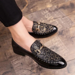 L&auml;ikivad nahast kingad meestele Platvormkingad Klassikalised kingad Luksuslikud slip-on kingad meestele Mokassiinid Peokleitkingad Pulmakleitkingad Zapatos Para Hombres 38