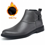 Briti stiilis meeste mood v&auml;listingimustes kasutatavad Chelsea saapad, meeste &uuml;mmargused ninasaapad, mugavad kleitsaapad, kerged libisemisvastased vabaaja nahast poolsaapad 48