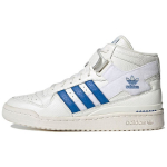 Adidas Forum Mid Valge Sinine Lind Unisex Tossud Pilvevalge Metallik Kuldne Kumm GX1021 35⅔