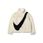 Nike Sportswear Swoosh Suure Logoga Soe Seisukrae Paks Jakk Kevadeks Naistele Jakk Valge CU6559-238 M