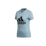 Adidas Klassikalise stiili logoga l&uuml;hikeste varrukatega T-s&auml;rk Naiste topid Sinine DY7734 L