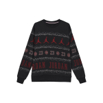 Jordan Essentials P&uuml;hade logotr&uuml;kiga fliisvoodriga vabaaja pikkade varrukatega dressipluus Meeste pealisr&otilde;ivad Must FD7464-010 M black