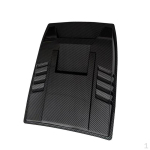 Auto kapoti kate, ventilatsiooniava viimistlus s&otilde;idukigaraaži jaoks Carbon Fiber Black black