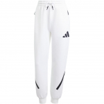 Adidas ZNE. Treeningp&uuml;ksid Kirjaliku Logotr&uuml;kiga Pingutusn&ouml;&ouml;riga Vabaaja P&uuml;ksid Naiste P&uuml;ksid Valge JE7843 XL