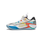 Li Ning Laste PU-kangast Kerged Mugavad Libisemiskindlad Vastupidavad Toetavad Madala S&auml;&auml;rega Korvpallijalatsid Laste toss Standard-Valge YKBU075-1 41