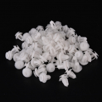 100 X auto valge plastikust trimmiga uksepaneeli hoidiku naelte kinnitusvahend 8,2 mm auk