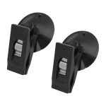 Imikinnitusega klamber - Imikinnitusega hoidik aknale, Korduvkasutatav imikinnitusega konks | Black - 2 packs gray