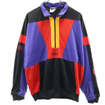 adidas 80ndate Vintage Rahvusvahelise Lipuga Silt, Mitmev&auml;rviline Trefoil logo Dressipluus Meeste Kasutatud red