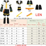 Anime Rin Len Cosplay Kost&uuml;&uuml;m Len Rin Cosplay Len Kost&uuml;&uuml;m Kagamine Jk &Uuml;likond Halloweeni Comic Coni Riietuseks S