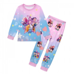 2 tk Filmi K-pops Deemonik&uuml;tid Kawaii Pidžaamakomplekt T&uuml;druk Cosplay &Ouml;&ouml;riided Anime Pikkade varrukatega topid+P&uuml;ksid F&auml;nnidele Halloweeni kingitus 120cm