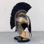 Keskaegne Trooja Achilleuse kiiver, Autentne Kreeka Sparta s&otilde;dalase soomus, Kantav Trooja kiiver Cosplay'ks, LARPiks