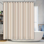 Moodne triibuline du&scaron;ikardin Premium veekindel kangas vannitoa dekooriks Privaatsuse kaitse 304 roostevabast terasest varraste komplekt kaasas 90x180cm