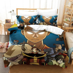 3D-prindiga anime-avatari The Last Airbender voodipesukomplekt &Uuml;he-, Twin-, Full-, Queen-, King-suuruses voodikomplekt T&auml;iskasvanu ja lapse magamistuppa Tekikoti komplektid EU Single 135x200cm