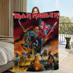 Band I-Iron M-Maidens Tekk Nahas&otilde;bralik mugavus soe pehme pl&uuml;&uuml;sist tekk sobiv diivanile elutuppa kontorisse magamistuppa 30x40in gray
