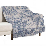 Sinine Toile de Jouy Tekk diivanvoodi kolmap&auml;evased tekid ja Voodipesu Tekid 30x40in