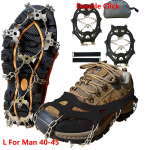 Roostevabast terasest J&auml;&auml;lumikatted Jalgsi haarduvus J&auml;&auml;krambid Naastud Krampide Anti-slip Jalatsid Kingadele Saapad Lumesadu Matkamine Spordiks