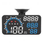 GPS-spidomeeter Kiirusalarm V&auml;simuse meeldetuletus Vastupidav HD-ekraan HUD-ekraan Universaalne autole Sinine Valge