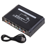 HDMI-&uuml;hilduv 1080P komponentvideoks (YPbPr) Skaleerija muunduri adapteri jaoks koaksiaal- + R / L heliv&auml;ljundi toega 1