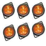 LED-kontuurvalgustid Haagis Veoautole 24V Kollased gabariidituled Poolhaagistele Freightliner Cargo &ndash; Universaalne sobivus (Pakis 6) merevaigukollane