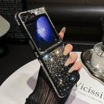 Luksuslik s&auml;delev teemantgradient kate Samsung Galaxy Z Flip 6 5 4 3 jaoks Kivist s&auml;delev p&otilde;rutuskindel k&otilde;va kate Samsung flip6 jaoks for Samsung Z Flip 6