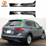 Must tagaklaasi k&uuml;ljespoileri Canard Splitter VW Tiguan MK2 2017 2018 2022 2023 jaoks Tarvikud Glossy Black